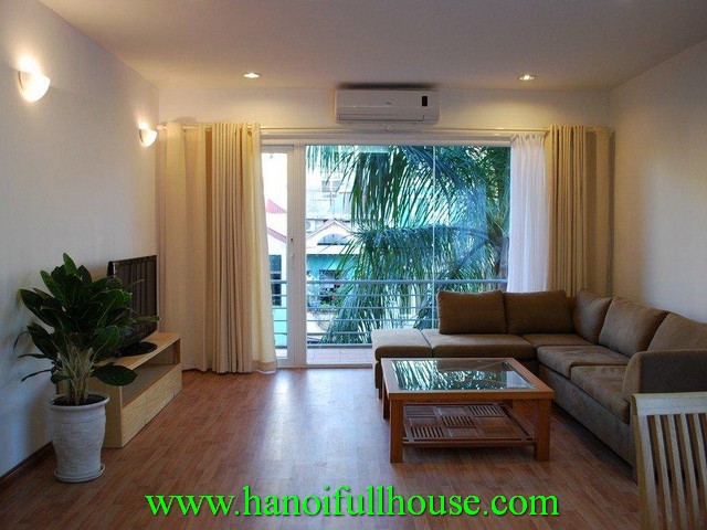Ba dinh serviced apartment for rent. 2 bedroom, 2 bathroom, fully furnished, beautiful balcony